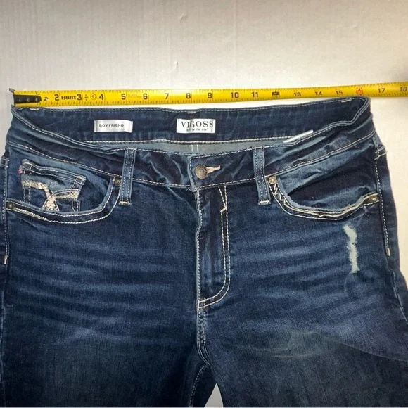 Vigoss Jeans Size 12 Boyfriend Denim Blue Jeans‎ Women’s - Picture 5 of 8